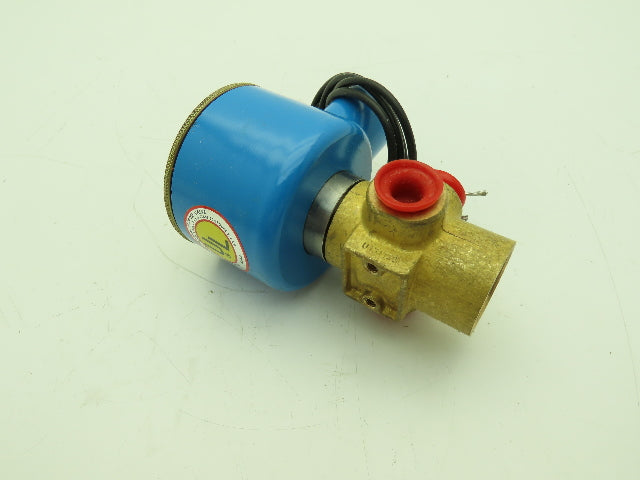 Honeywell Skinner 714X1D2A Brass Solenoid Valve 3-Way NC 24VDC 150 PSI 1/4" NPT