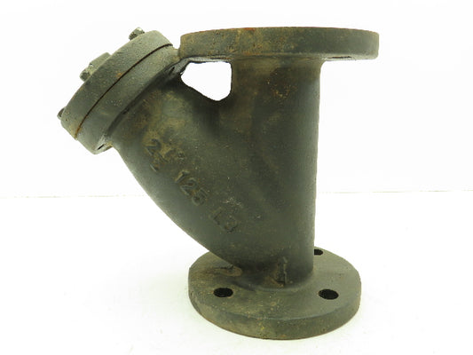 Keckley 2-1/2" Flanged Cast Iron Y Strainer #125