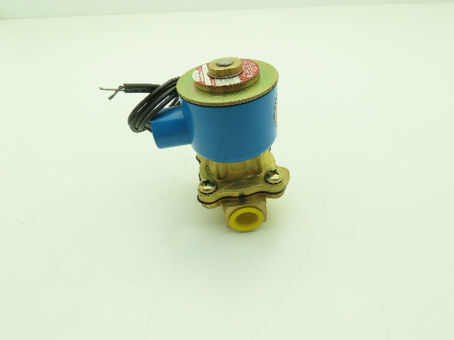 Honeywell Skinner 705X3D2B Brass Solenoid Valve 2-Way NC 24VDC 40 PSI 1/2" NPT