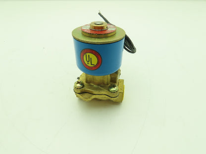 Honeywell Skinner 705X3D2B Brass Solenoid Valve 2-Way NC 24VDC 40 PSI 1/2" NPT