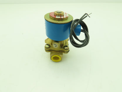Honeywell Skinner 705X3D2B Brass Solenoid Valve 2-Way NC 24VDC 40 PSI 1/2" NPT