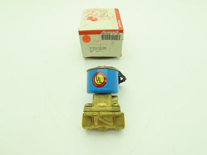 Honeywell Skinner 705X3D2B Brass Solenoid Valve 2-Way NC 24VDC 40 PSI 1/2" NPT