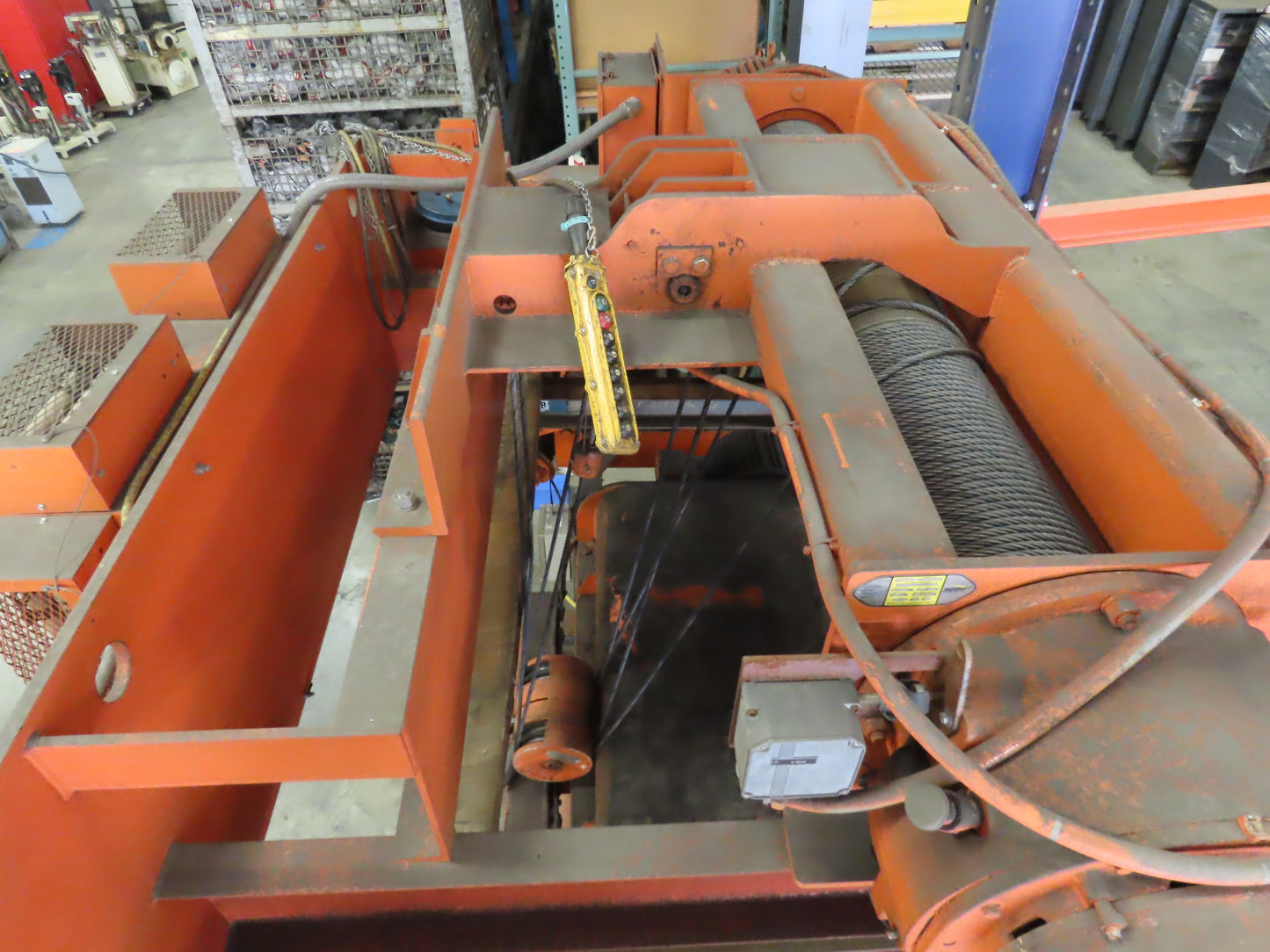 Cleveland Tramrail 15 Ton Double Girder Under Hung Bridge Crane 43' Span