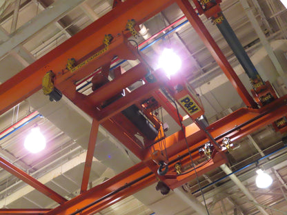 Cleveland Tramrail 15 Ton Double Girder Under Hung Bridge Crane 43' Span