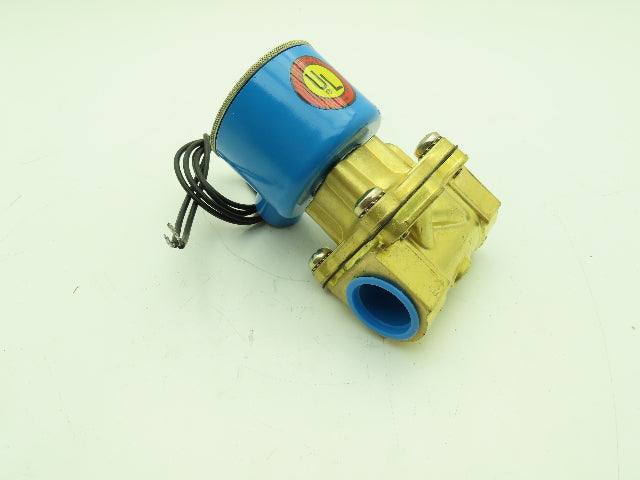 Honeywell Skinner 705X5D1A Brass Solenoid Valve 2-Way NC 240V 100 PSI 3/4" NPT