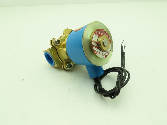 Honeywell Skinner 705X5D1A Brass Solenoid Valve 2-Way NC 240V 100 PSI 3/4" NPT