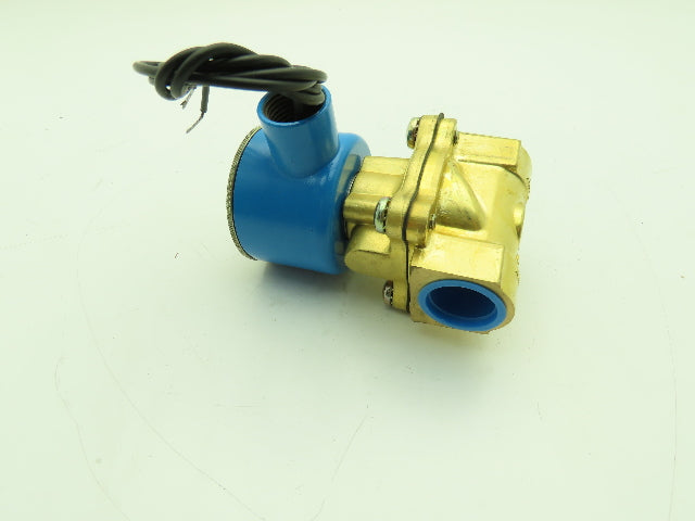 Honeywell Skinner 705X5D1A Brass Solenoid Valve 2-Way NC 240V 100 PSI 3/4" NPT