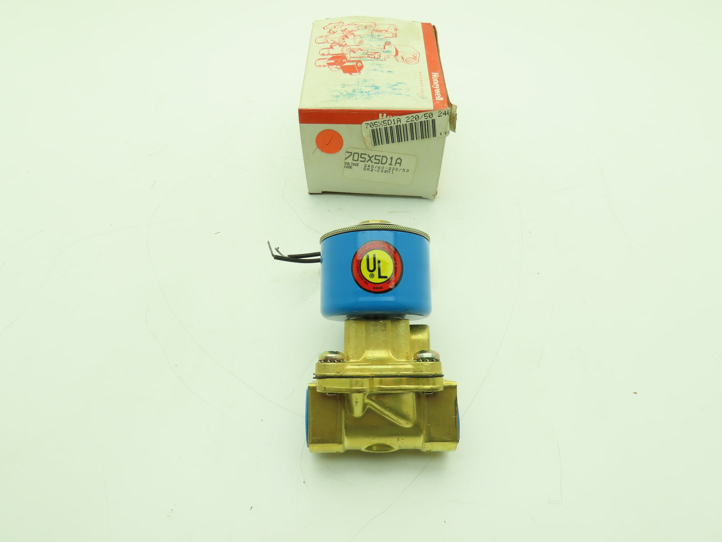 Honeywell Skinner 705X5D1A Brass Solenoid Valve 2-Way NC 240V 100 PSI 3/4" NPT
