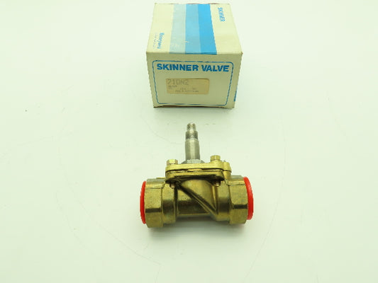Honeywell Skinner 710N2 Brass Solenoid Valve 2-Way NC 230 PSI 1" NPT