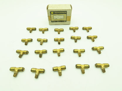 Norgren 85-111-104 Swivel Tee Adaptor 1/4x1/4x1/8" NPT Push to Connect Lot of 20