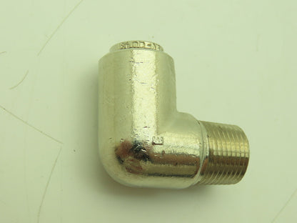 Norgren 85-133-120 Brass 90 Elbow Adaptor 3/8x1/2" Push to Connect NPT Lot of 17