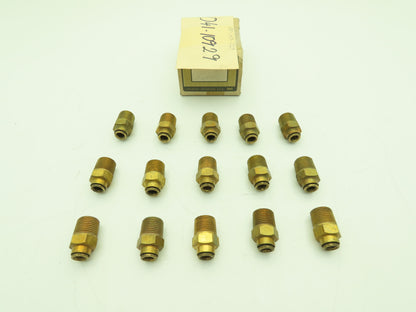 Norgren 85-153-029 Straight Adaptor Fitting 3/8x1/2" Push to Connect  Lot of 15