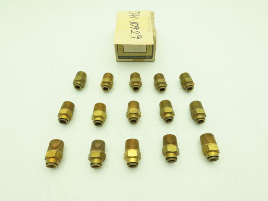 Norgren 85-153-029 Straight Adaptor Fitting 3/8x1/2" Push to Connect  Lot of 15