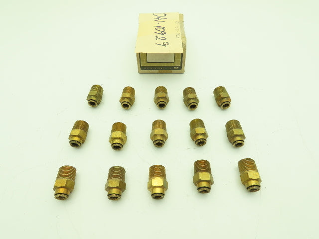 Norgren 85-153-029 Straight Adaptor Fitting 3/8x1/2" Push to Connect  Lot of 15