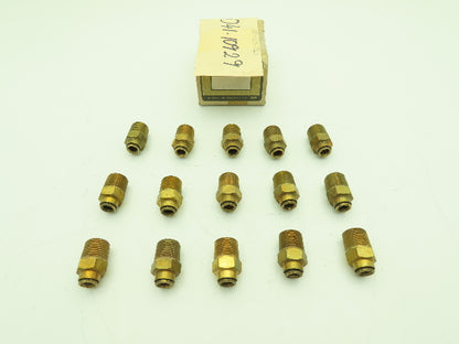 Norgren 85-153-029 Straight Adaptor Fitting 3/8x1/2" Push to Connect  Lot of 15