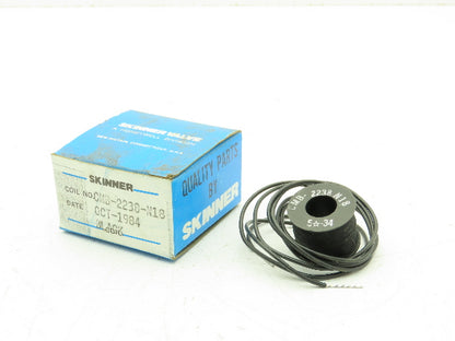 Honeywell Skinner CMB-2238-N18 Solenoid Coil Black 7/16" ID 18" Leads