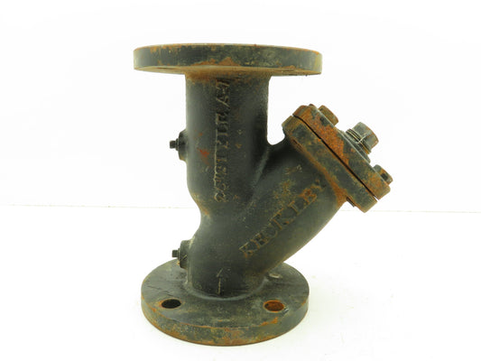 Keckley 2-1/2" Flanged Cast Iron Y Strainer #125 Style A-7