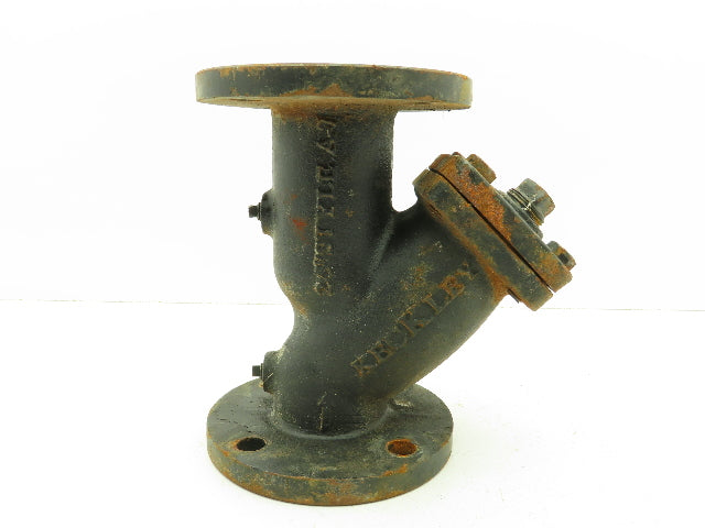 Keckley 2-1/2" Flanged Cast Iron Y Strainer #125 Style A-7