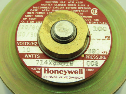 Honeywell Skinner 714X53D1B Solenoid Valve 3-Way NC 120V 100 PSI 1/4" NPT