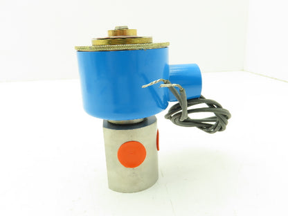 Honeywell Skinner 714X5D6B Solenoid Valve 3-Way NC 120VDC 150 PSI 1/4" NPT