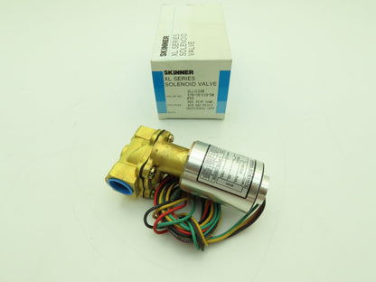 Skinner XLG2R330 Gas Solenoid Valve 2-Way NC 120V 50 PSI 3/4" NPT Low Full Flow