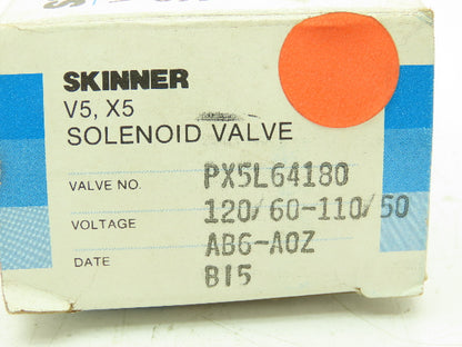 Honeywell Skinner PX5L64180CT Solenoid Valve 120V Exhaust