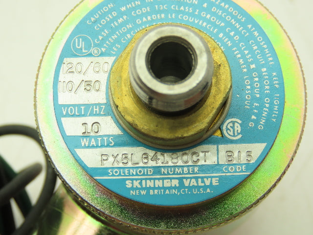 Honeywell Skinner PX5L64180CT Solenoid Valve 120V Exhaust