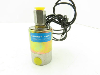Honeywell Skinner V5L56030 Solenoid Valve 3-Way NO 120VDC 75 PSI 1/4 1/8" NPT