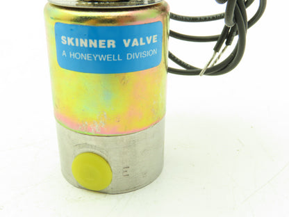 Honeywell Skinner V5L56030 Solenoid Valve 3-Way NO 120VDC 75 PSI 1/4 1/8" NPT