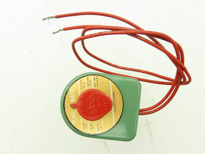 Plast-o-matic EUC3B4G20 Solenoid Valve 2-Way NC 120V 120 PSI 3/8" NPT
