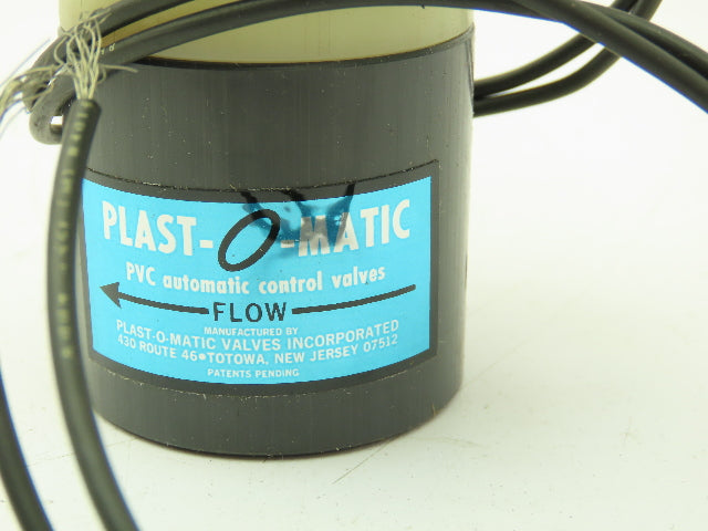 Plast-o-matic EUC2B4G20 Solenoid Valve PVC 1/4" NPT 120 PSI 120V Coil