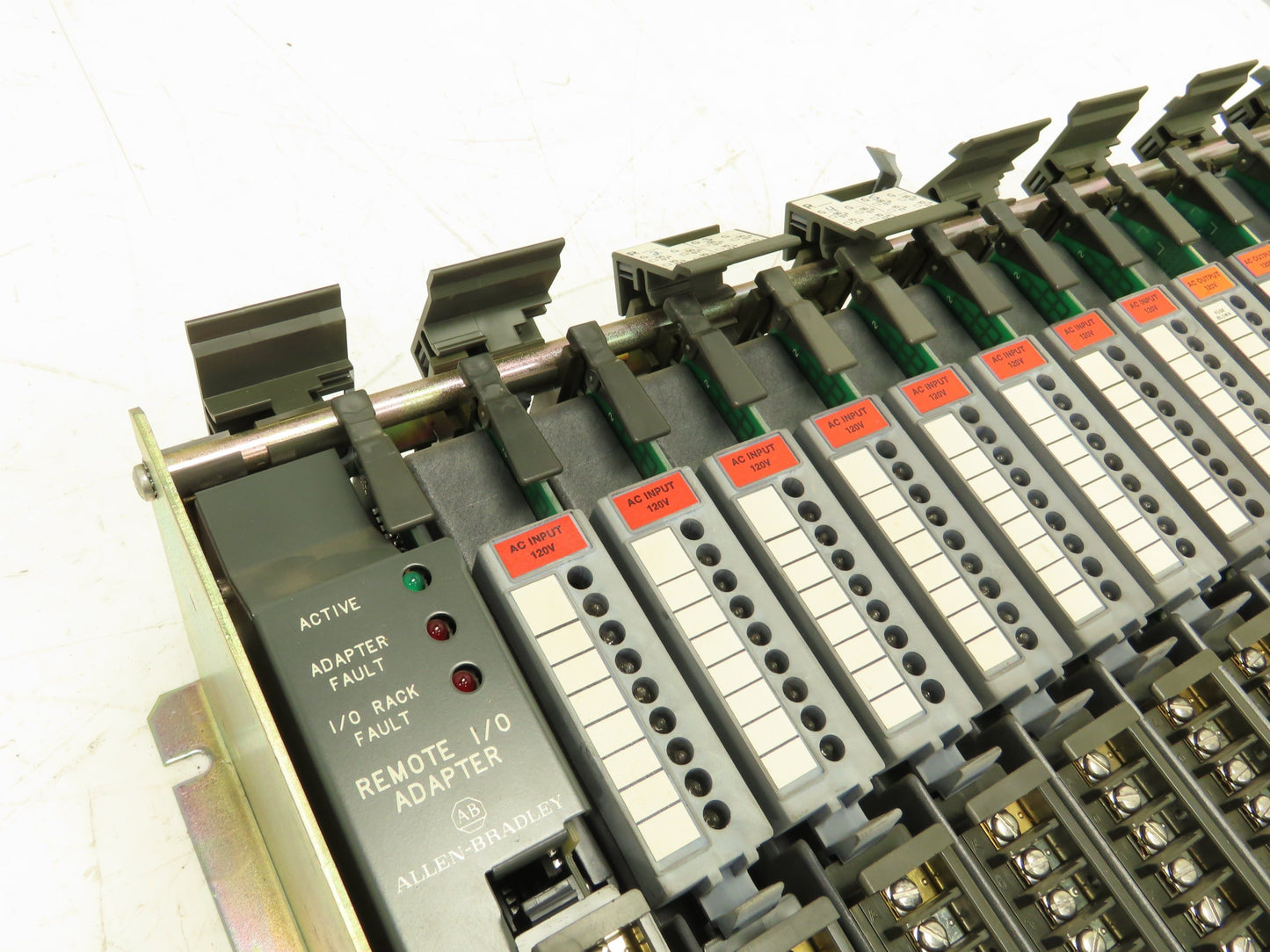 Allen Bradley 1771-A4B  16-Slot PLC Chassis Rack Remote Adapter I/O Modules 120V