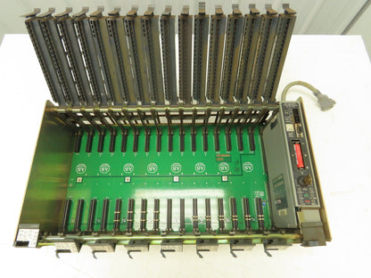 Allen Bradley 1771-A4B  16-Slot Chassis Rack I/O Backplane PLC-5/15 Processor