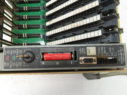 Allen Bradley 1771-A4B  16-Slot Chassis Rack I/O Backplane PLC-5/15 Processor