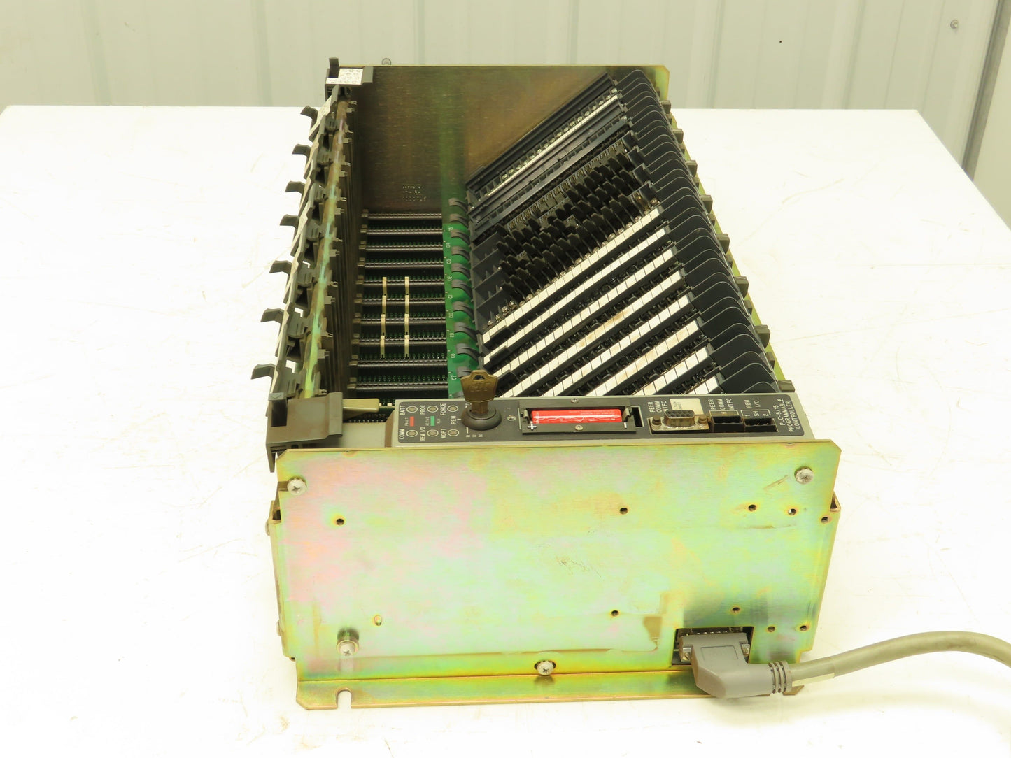 Allen Bradley 1771-A4B  16-Slot Chassis Rack I/O Backplane PLC-5/15 Processor