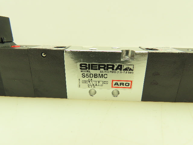 Aro Sierra S5DBMC Pneumatic Air Spool Valve 5/2 5 Port 2 Pos 1/16" NPT 115 PSIG