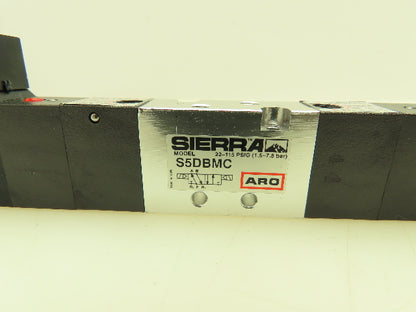 Aro Sierra S5DBMC Pneumatic Air Spool Valve 5/2 5 Port 2 Pos 1/16" NPT 115 PSIG