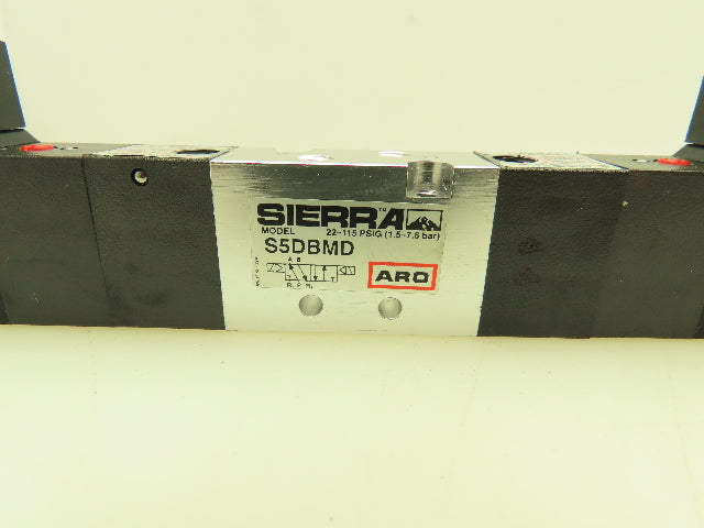 Aro Sierra S5DBMD Pneumatic Air Spool Valve 5/2 5 Port 2 Pos 1/16" NPT 24VDC
