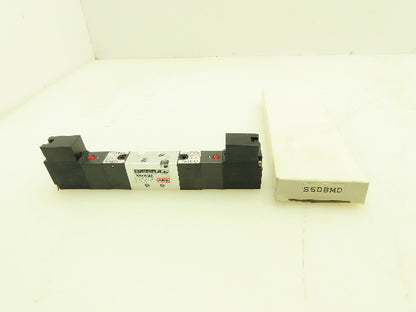 Aro Sierra S5DBMD Pneumatic Air Spool Valve 5/2 5 Port 2 Pos 1/16" NPT 24VDC