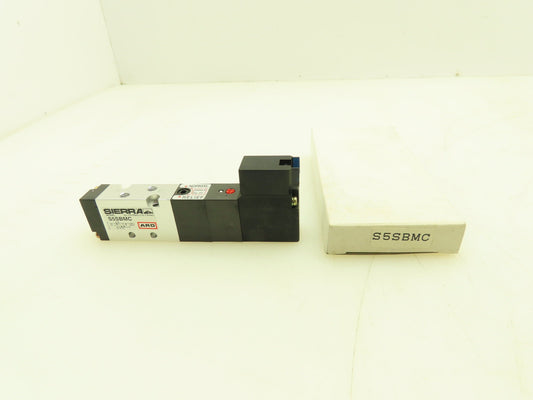 Aro Sierra S5SBMC Pneumatic Air Spool Valve 5/2 5 Port 2 Pos 1/16" NPT 120VAC