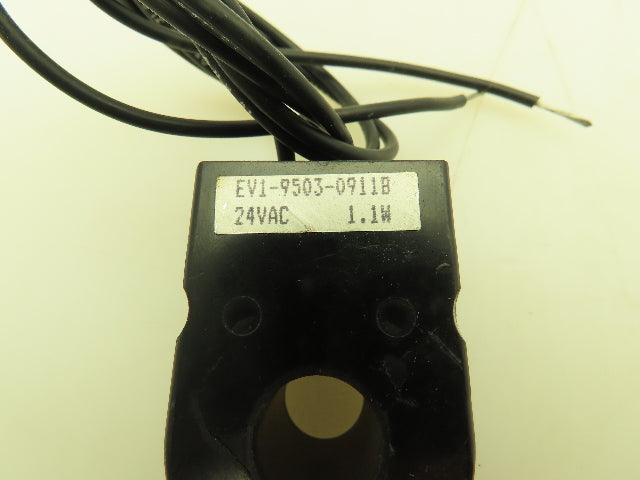 Honeywell EV1-9503-0911B Fluxtron Electronic Solenoid Coil 24VAC 1.1W 1/2" ID