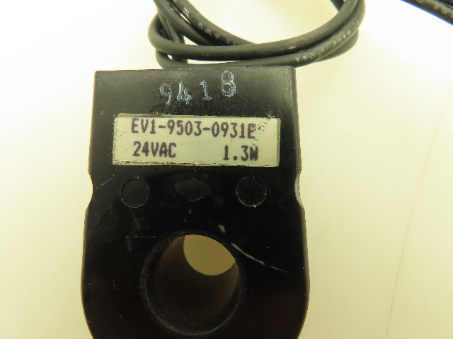 Honeywell Skinner EV1-9503-0931E Fluxtron Electronic Solenoid Coil 24VAC 1/2" ID