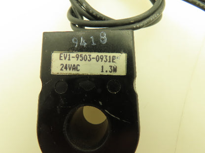Honeywell Skinner EV1-9503-0931E Fluxtron Electronic Solenoid Coil 24VAC 1/2" ID