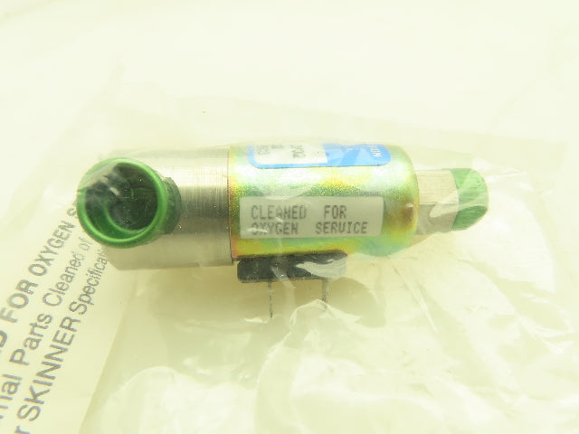 Honeywell Skinner B14RX30N Solenoid Valve 3-Way 24VDC 30 PSI 1/4" NPT Oxygen Use