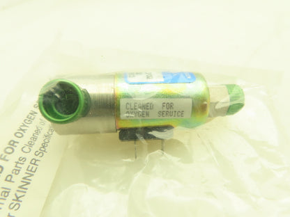 Honeywell Skinner B14RX30N Solenoid Valve 3-Way 24VDC 30 PSI 1/4" NPT Oxygen Use