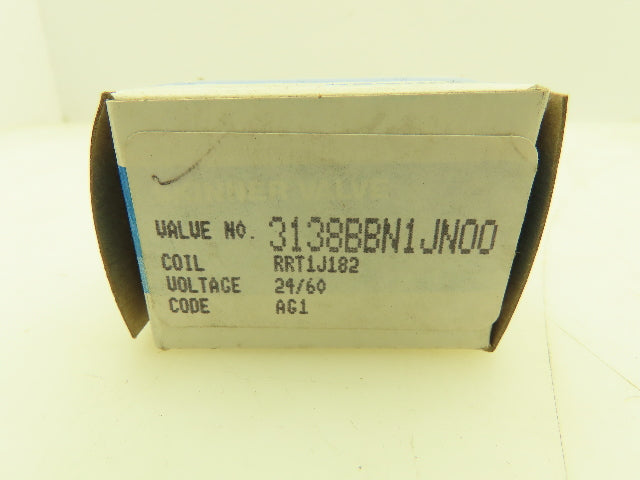 Honeywell Skinner 3138BBN1JN00 Brass Solenoid Valve 3-Way NO 24VAC 80 PSI 1/8NPT