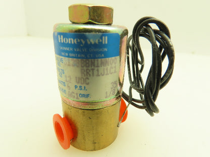 Honeywell Skinner 3138BBN1NN00 Brass Solenoid Valve 3-Way NO 12VDC 35PSI 1/8"NPT