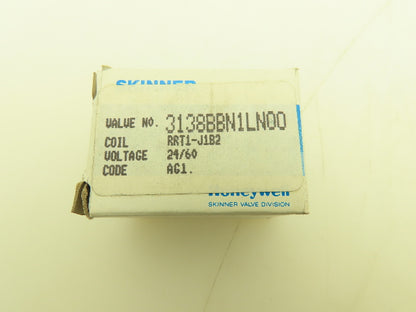 Honeywell Skinner 3138BBN1LN00 Solenoid Valve 3-Way NO 24VAC 60 PSI 1/8" NPT