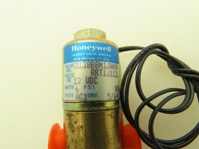Honeywell Skinner 3138BBN1JN00 Solenoid Valve 3-Way NO 24VDC 80 PSI 1/8" NPT