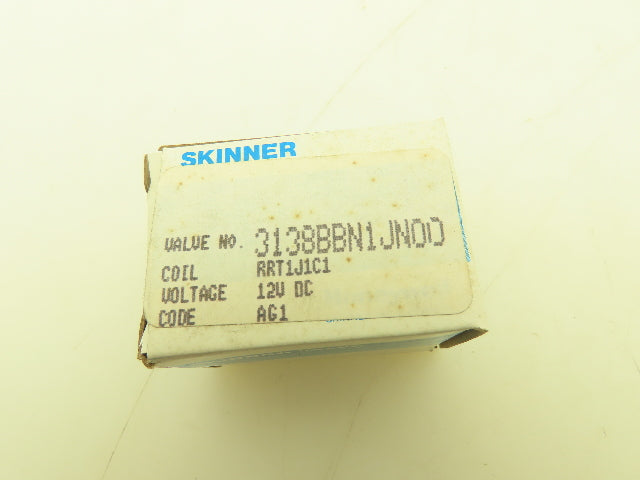 Honeywell Skinner 3138BBN1JN00 Solenoid Valve 3-Way NO 24VDC 80 PSI 1/8" NPT